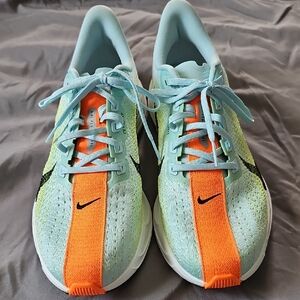 Nike Air Zoom Pegasus Light Blue and Orange Shoes